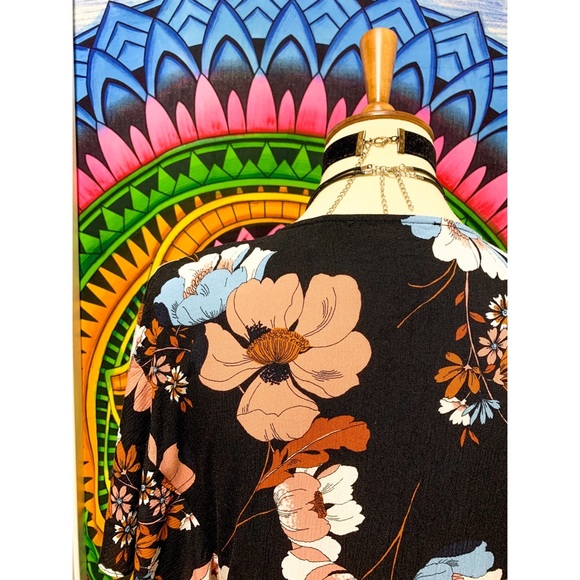 π Stylish flower peplum top - Picture 6 of 11